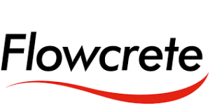 flowcrete resin floor installer, Flowcrete Resin Flooring Installers Flowcrete logo in black text with a red swoosh underneath.